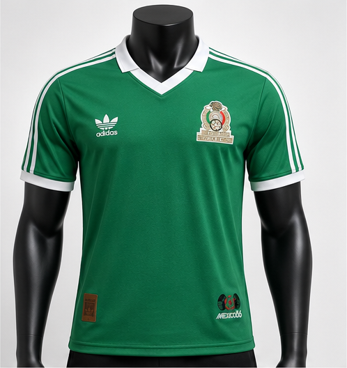 Mexico 1986 Retro Adidas Home Jersey – Green Vintage World Cup Shirt