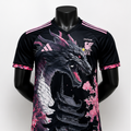 Japan Dragon Sakura Special Edition Football Away Jersey – Black & Pink