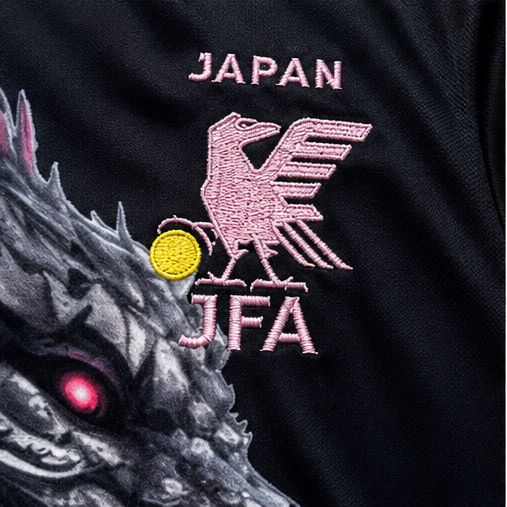Japan Dragon Sakura Special Edition Football Away Jersey – Black & Pink