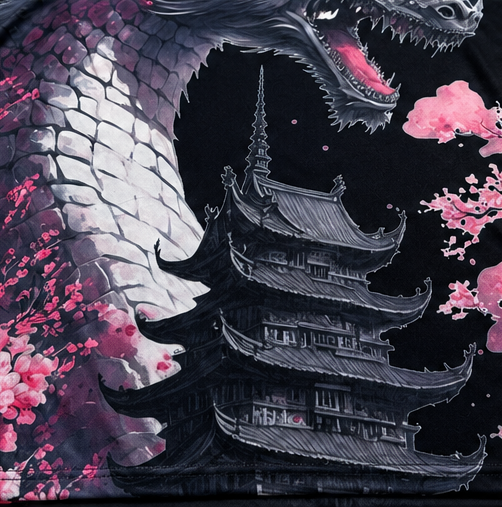Japan Dragon Sakura Special Edition Football Away Jersey – Black & Pink