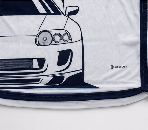 Japan Supra Edition Performance Football Home Jersey – White/Navy