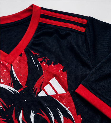 Japan Dragon Ball Goku Special Edition Football Away Jersey – Black & Red