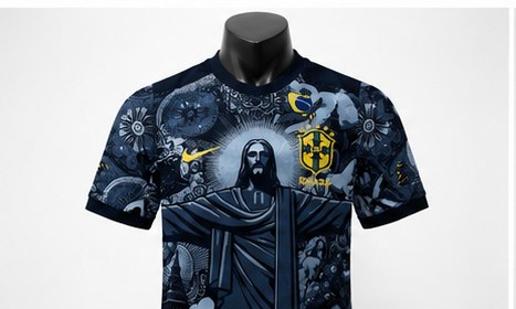 Brazil Redeemer Away Jersey – Christ the Redeemer Edition