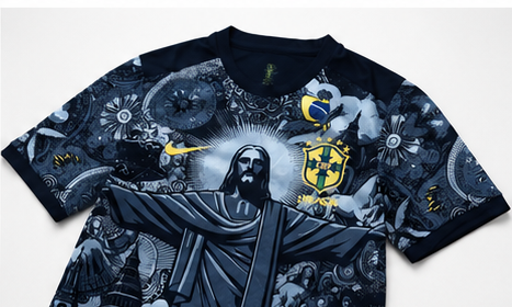 Brazil Redeemer Away Jersey – Christ the Redeemer Edition