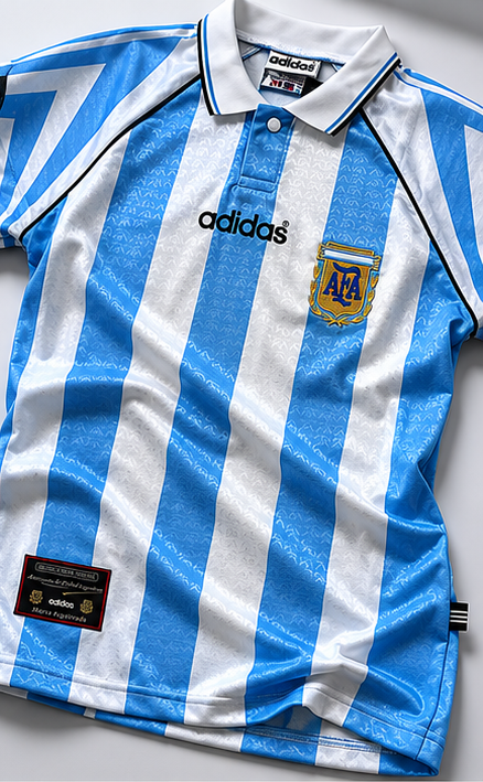 Argentina 1994 Home Jersey – Retro Adidas AFA Polo Shirt
